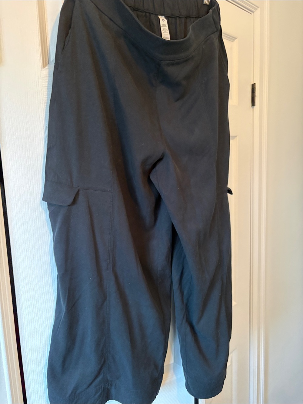 lululemon athletica Black Active wide leg cargo with Branded Waistband